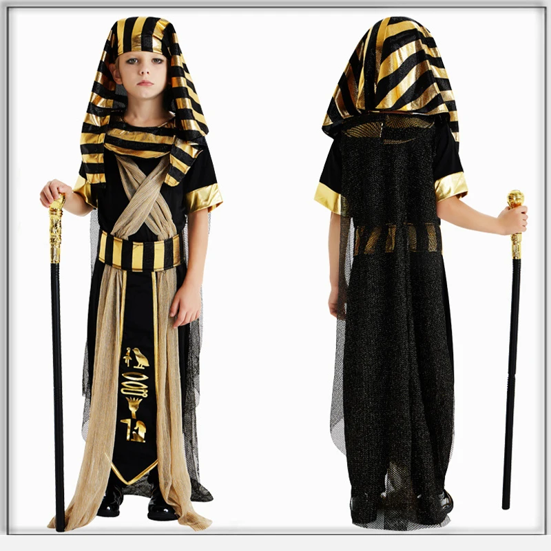 Halloween cosplay King Cleopatra son of Pharaoh Ra mummified monarch male and female role stage costumes