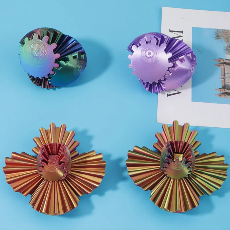 3D Printed Transforming Robot Spinning Ball Toy