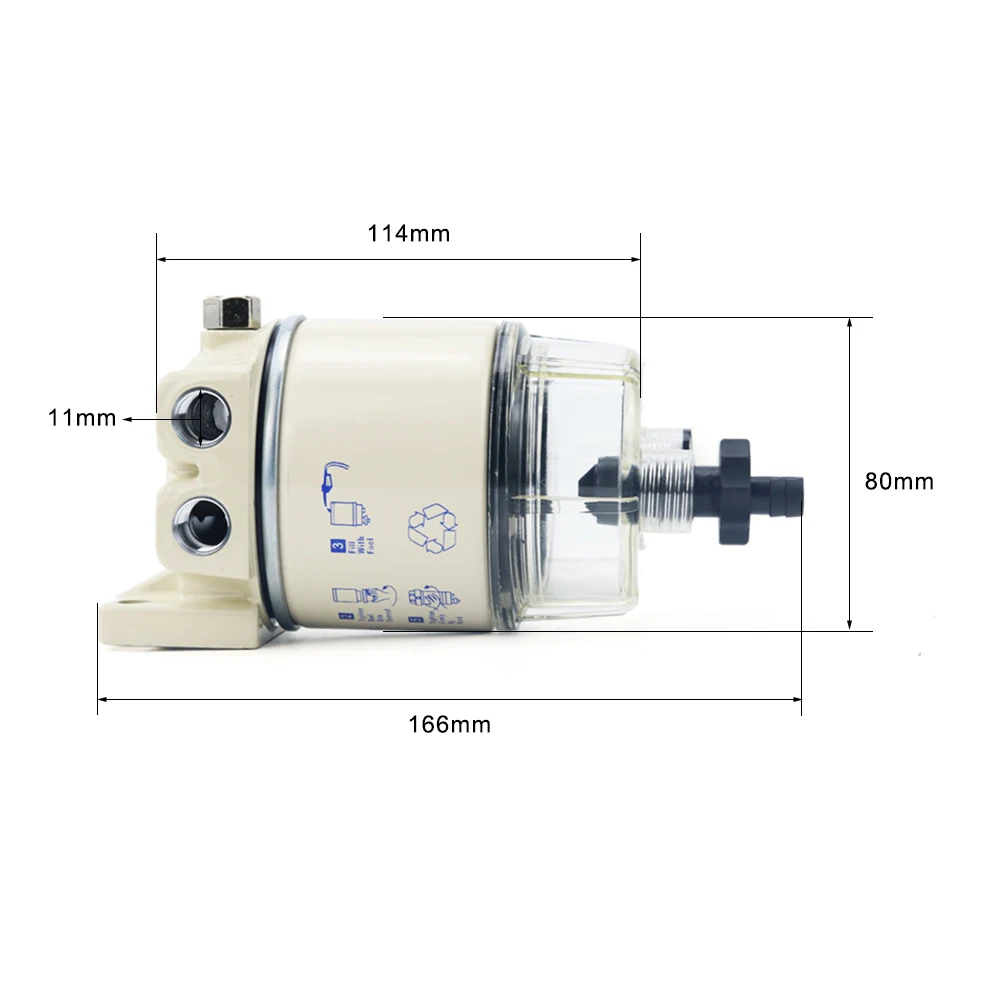 R12T Fuel Filter Element Water Separator Replaces ZG1/4-19 120AT S3240 NPT FS19802 P502489 R12P R12S fuel filter fuel filter water separator