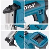 Hormy 18V Rechargeable Lithium Battery Nail Gun F30 Type Gold Gun Nozzle Wireless Woodworking Nail Tool For Makita 18V battery 6