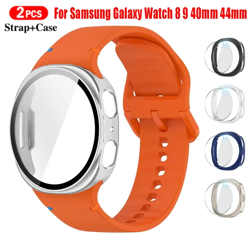 Enhanced Wristband Set with Case & Glass Cover