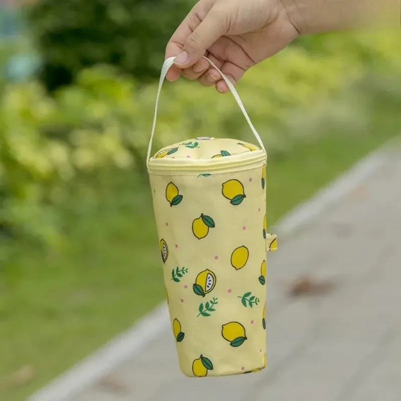 Portable Milk Tea Tote Bag, Insulated Cup Cover, Umbrella Handbag, Camping Beverage Accessories Are Easy To Use and Convenient