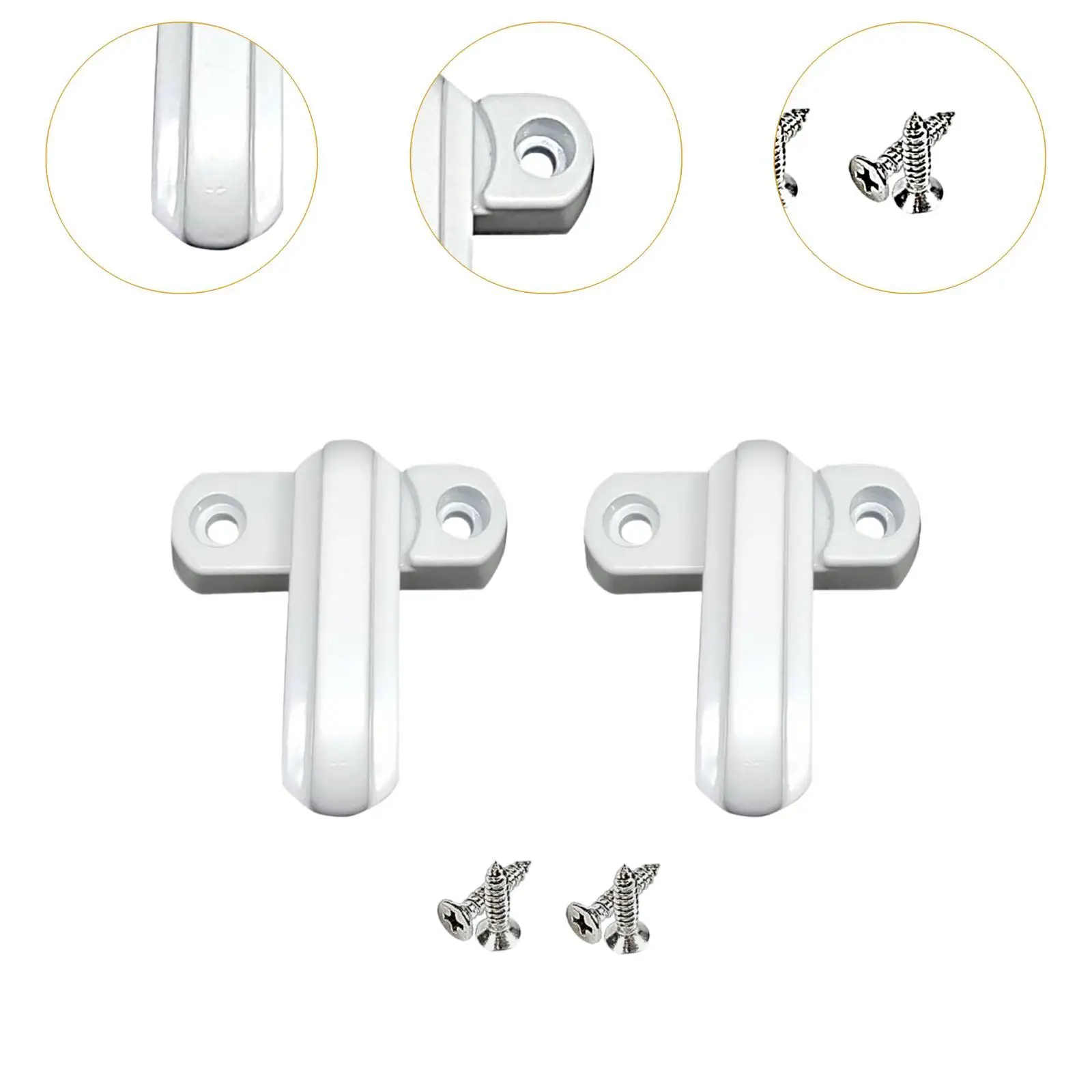 Window Sash Jammer Lock 2Pcs for Commercial Applications Nursery Kitchen