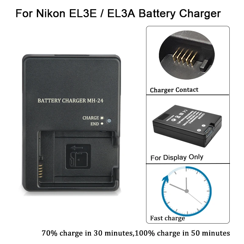 MH24 Battery Charger For Nikon ENEL14 ENEL14a for P7000 P7100 D3100