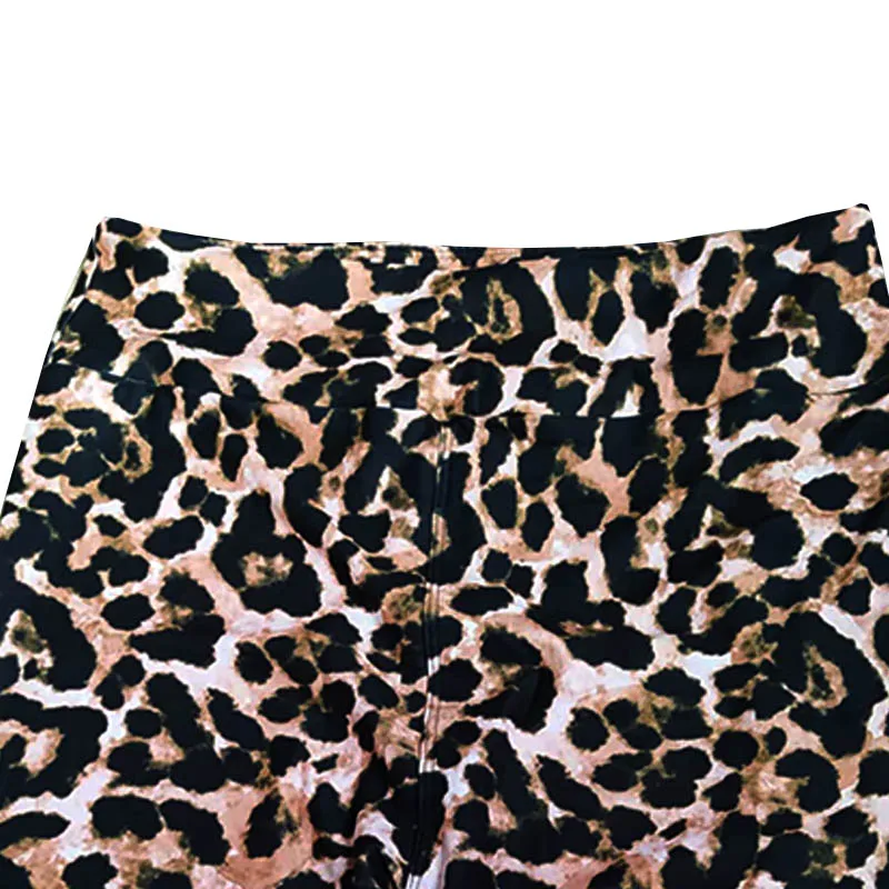 toivotuksia verão casual feminino leggings elástico fino leopardo impresso capris leggings calças plus size calças femininas
