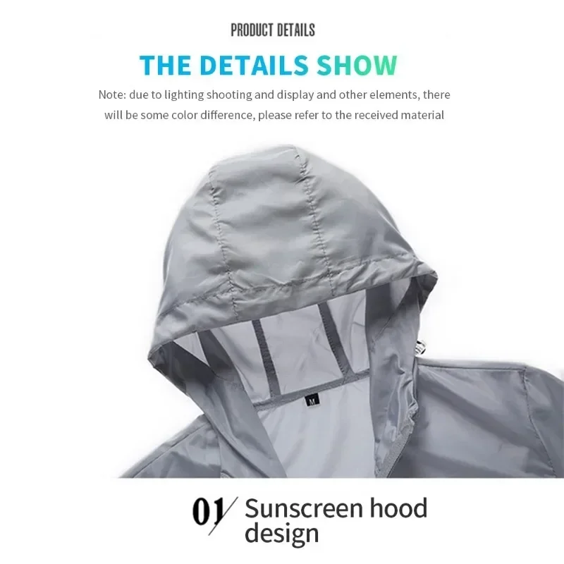 Sport Jacket Ultrathin Water Uptake Sun Protection Summer Quick-Dry Bicycle Men Women Running Camping Breathable