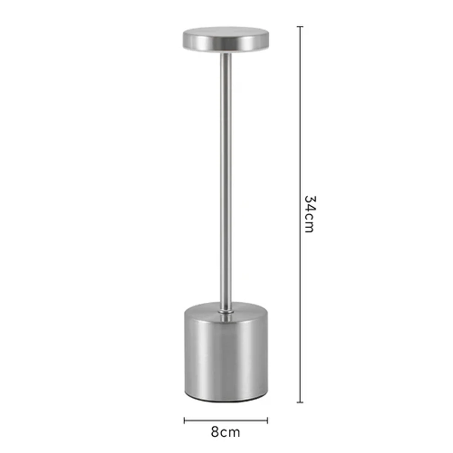 LED Touch Sensor Rechargeable Table Lamp - Modern Night Light for Bedroom, Bar, Restaurant, or Hotel Decor