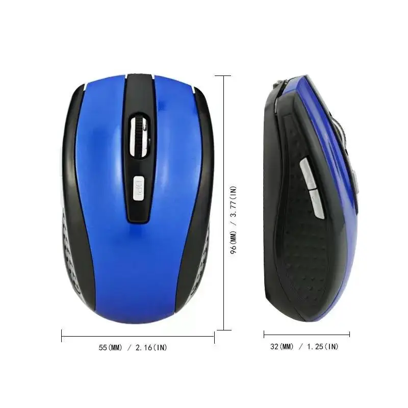 Ergonomic Wireless Silent Optical Gaming Mouse with Adjustable DPI