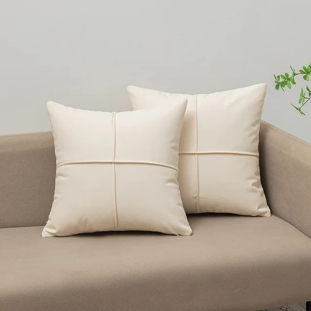 Waterproof Faux Leather Cushion 2