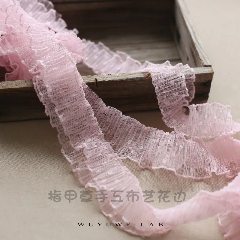 Lace Ribbon Lace Fabric Lace Sewing Accessories Lace Sewing Supplies Lace Accessories Lace Garment Accessories Clothing Craft Accessories Tassel Trim Lace 2M Pleated Tulle Lace Fabric 5cm Dot Lace Trims Applique Collar Ribbon Sewing Guipure Craft Supplies Laces Flowers dentelle