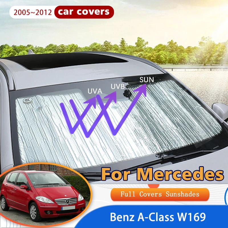 

Солнцезащитные очки для Mercedes Benz A-Class W169 2005 ~ 2012 2010, автомобильные аксессуары, солнцезащитные ветрозащитные стекла, козырек для боковых окон