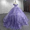 JANCEMBER Romantic Quinceanera Dresses 2024 Ball Gown Lace Flowers Purple Sweetheart Beading DY9946 robe de demoiselle d'honneur 3