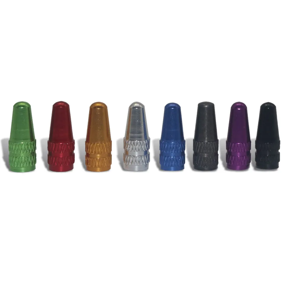 Aluminum Alloy Bicycle Tire Valve Caps - Set of 10