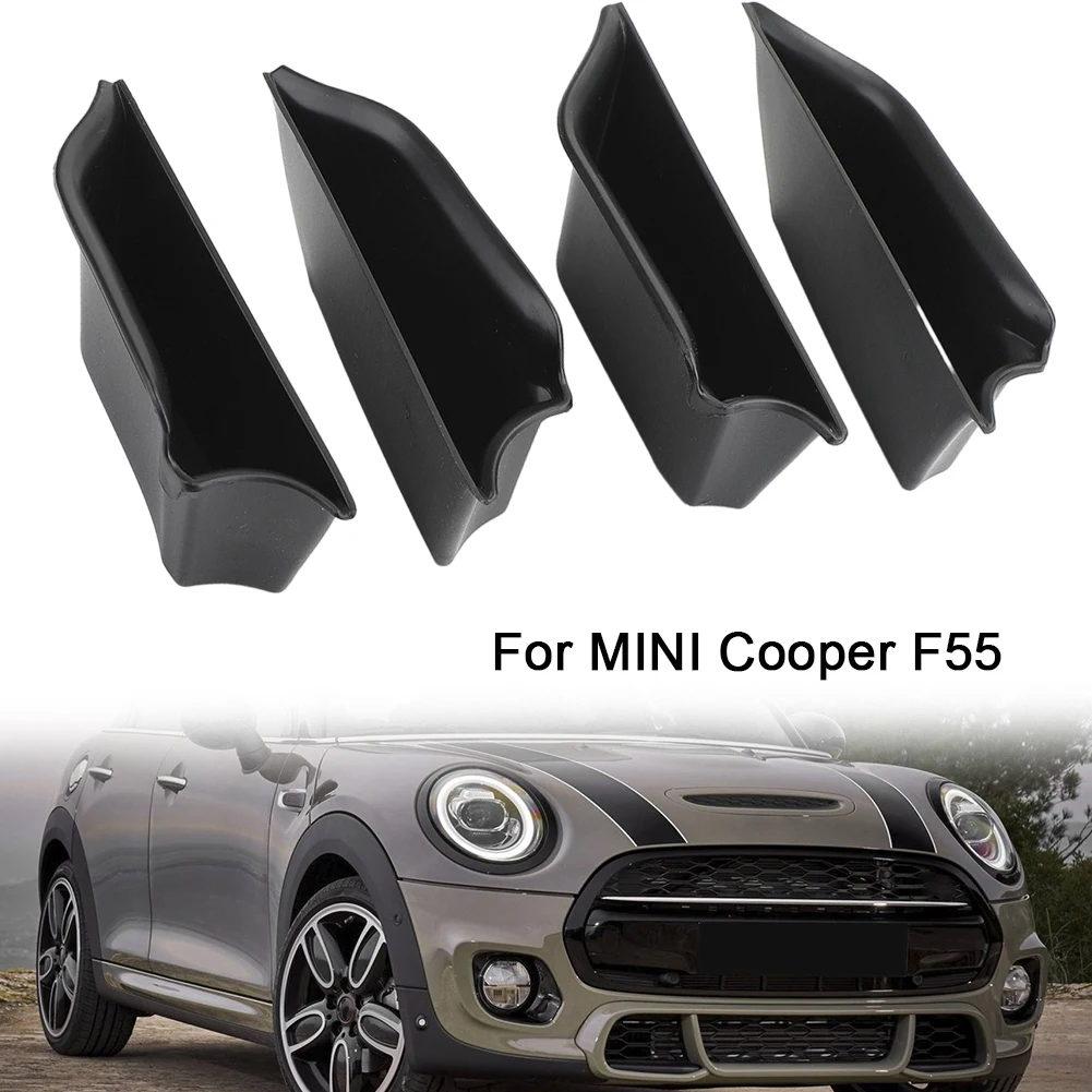 

High Reliability Door Storage Box Box ABS Black Door Storage Box Storage Box Storage Box Organizer For MINI For Cooper F55