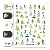 The Frog Prince Water Nail Sticker The Frog Princess Nail Decal Nail Water Transfer Sticker 3.15inch*4.13inch #1074 1