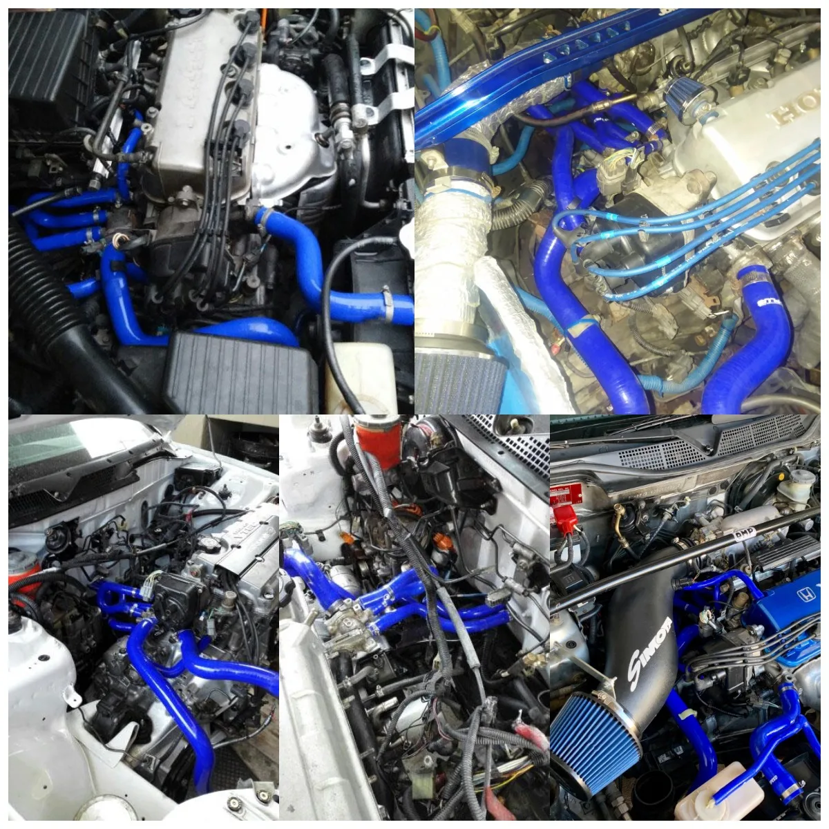 9 шт. авто комплект силиконовых шлангов радиатора для Honda Civic D15 D16 SOHC EG EK 1992 1993 1994 1995-2000 шланг нагревателя автомобильные аксессуары (art.: 7b070ce33) - 7b070ce33