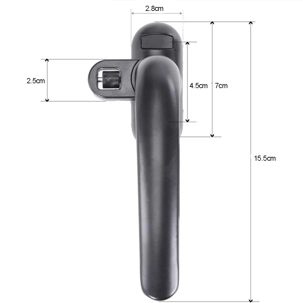 Description Picture 6 of itemWindow Handles With Lock Handle Aluminum Alloy Door Handle Anti-Theft Locks Buckle Casement Locking Handle For Door Window