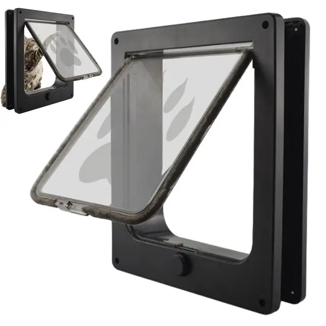 大型ペットドア、室内外ドア、ガラスドア、木製ドア、壁に適し