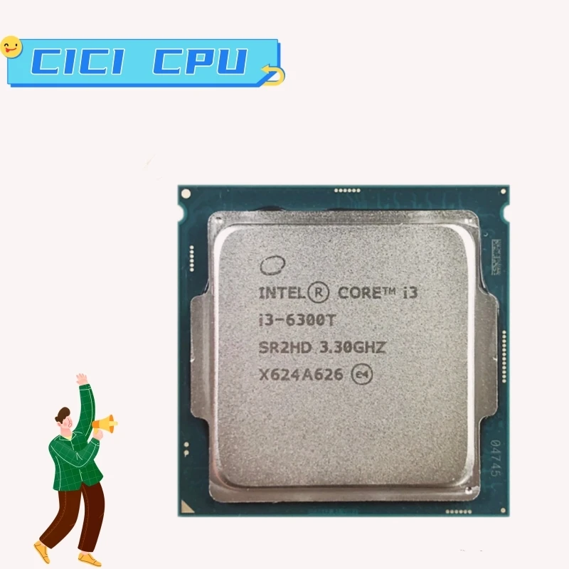 

Core i3-6300T i3 6300T 3,3 ГГц двухъядерный четырехпоточный процессор 4 МБ 35 Вт LGA 1151