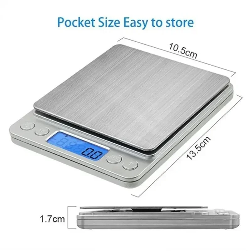 Digital Kitchen Scale Kitchen Measuring Scales Mini Pocket Precision Jewelry Electronic Balance Weight Gold Gram Scale Food Bar