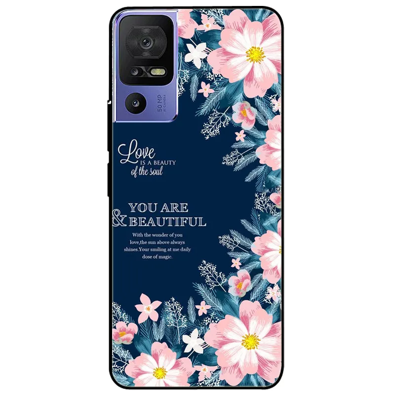 Custodia Portafoglio Per TCL 40 SE Con Glitter E Strass - Cover Magnetica Con Slot Carte, Design Love - Foto 5