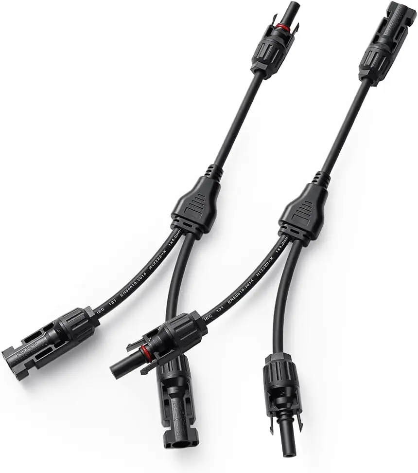 מחברי סולאריים ענף Y מקביל כבל מתאם PV מחבר חוט פאנל סולארי ערכת כלי לפאנל סולארי