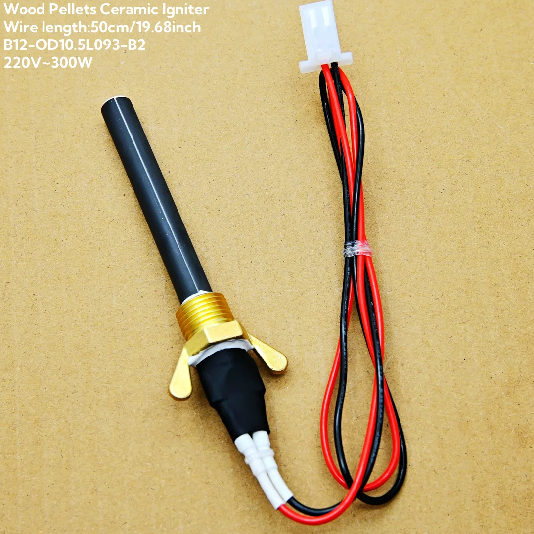 220V 300W Wood Pellet Ceramic Igniter-Fast Ignition Durable & Energy-Saving for Fireplaces Pellet Stoves BBQ Grills