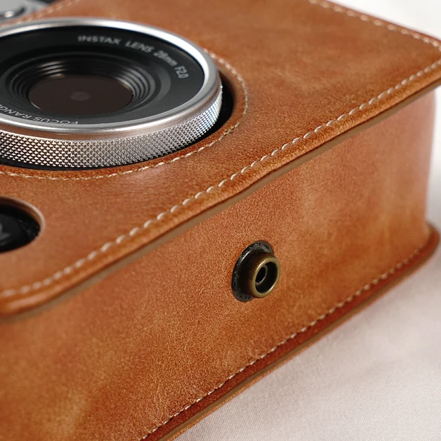 Funda Piel Sintética Sq6 Funda Protectora De Piel Sintética Para Fujifilm Instax SQ6 - Con Correa Y Tapa Desmontable Funda Instax Sq6