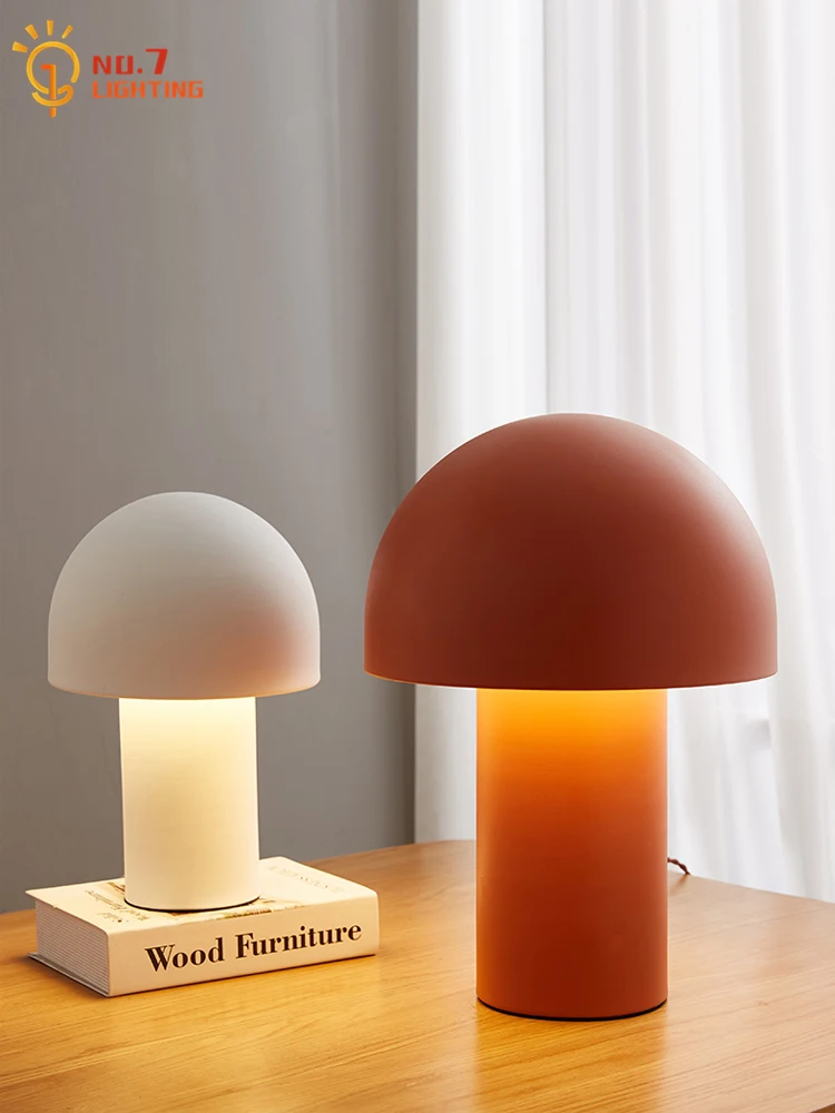 

Nordic Ins Medieval Atmosphere Mushroom Desk Lights Home Decor Living/Model Room Sofa Bedroom Bedside Study Kids Room Kitchen