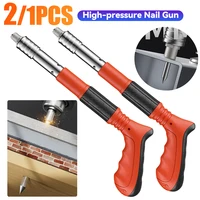 Manual Air Nailer Nail Gun Adjustable Silencing Concrete Nailer One-handed Operation Nail Wall Fastening Tool Home Wall Fastener 1