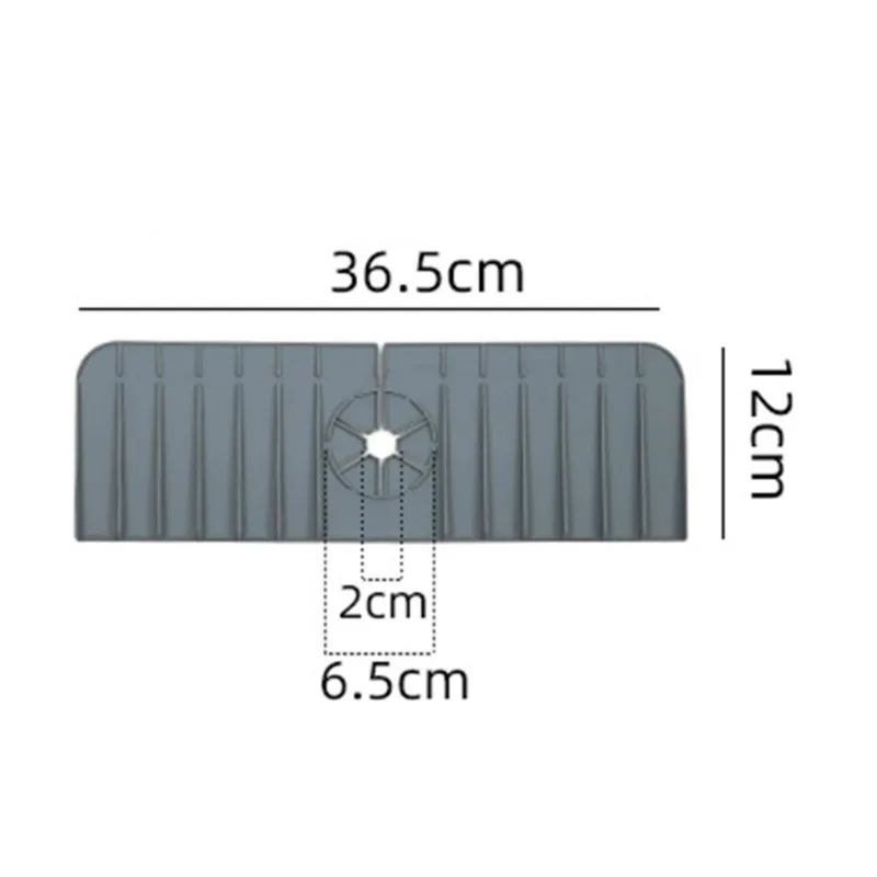 Silicone Drain Pad Multifunctional Sink Faucet Kitchen Drain Pad 37cm Splash Proof