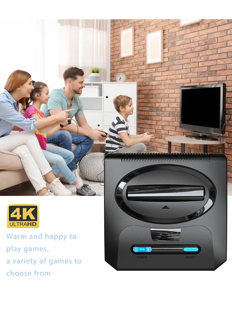 Wireless Retro Game Console Game Stick Controller For Sega Mega Drive Support 2 Players For Dendy Nes Gift