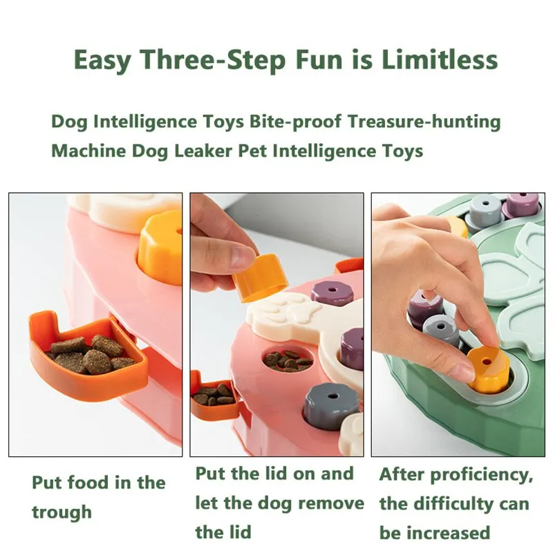 Dog Puzzle Toys Slow Feeder Interactive Food Dispenser NonSlip Bowl Pet Training Game Increase Puppy IQ dog chew toys