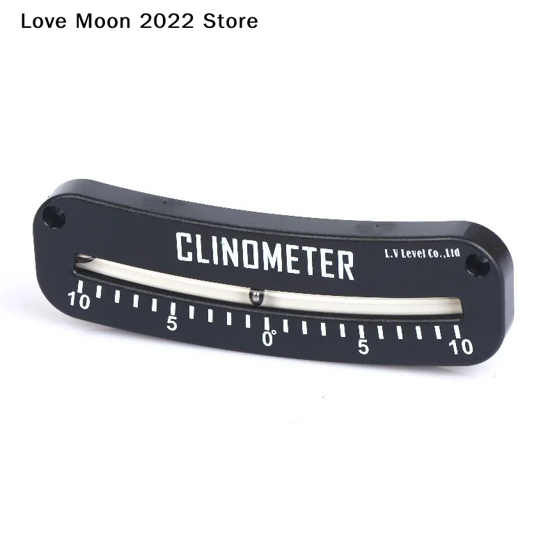 보트 측정 장비용 1개 소형 RV 레벨 경사 지시기 0-10 °   힐 앵글 클리노미터 휴대용 해양 경사계