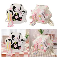 Animal Cartoon Backpack Soft Versatile Travel Portable Cat Paw Shaped School Bag Fashionable Cute Detachable Strap Student Bag 2
