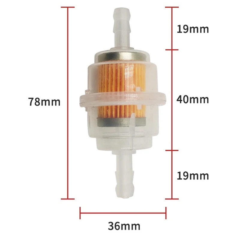 1pcs Petrol In-Line Universal Clear Fuel Filters for Motorcycle Pit Dirt Bike ATV Scooter Go Kart