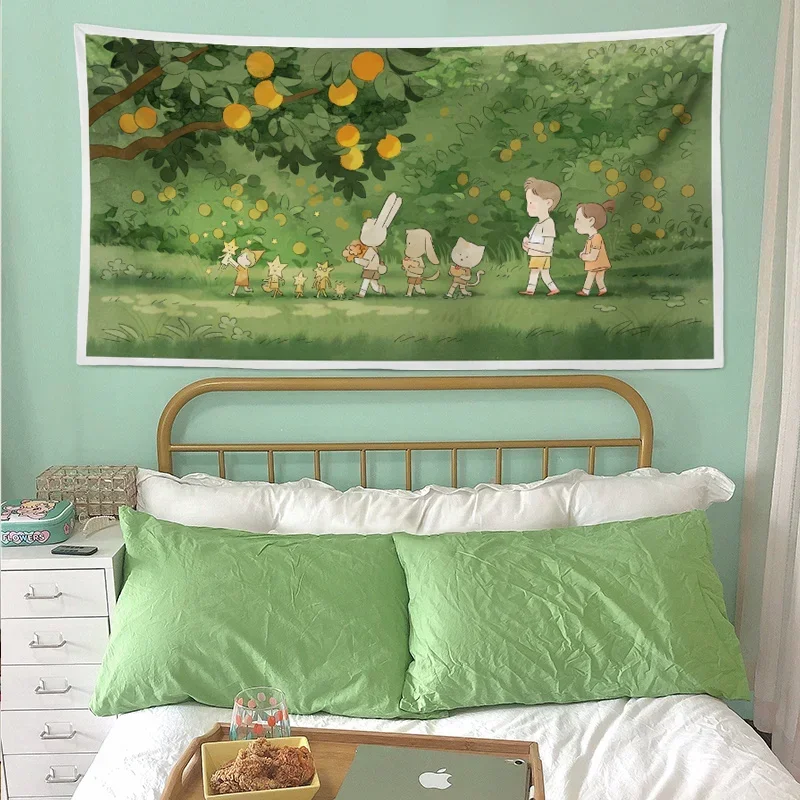 

Домашний декор Ins детский приключение милое украшение для комнаты макраме настенное украшение в стиле бохо для спальни настенное украшение гобелен декоративная роспись