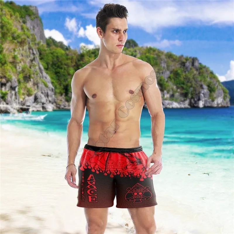 Anime Colossal Titan Beach Shorts 3D Printed Shorts Summer Casual Men's Shorts Loose Quick Drying shorts Cosplay Clothes