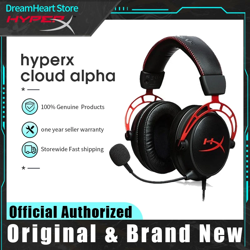 Оригинальная игровая гарнитура Kingston HyperX Cloud Alpha/Alpha S Электронная Спортивная с