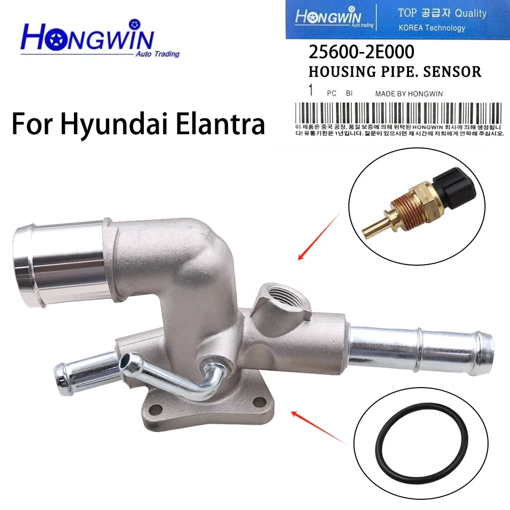 Control Assembly Coolant Temp. Coolant Outlet Housing 25600-2E000 For Hyundai Elantra 2011-Kona Tucson KIA Forte Soul