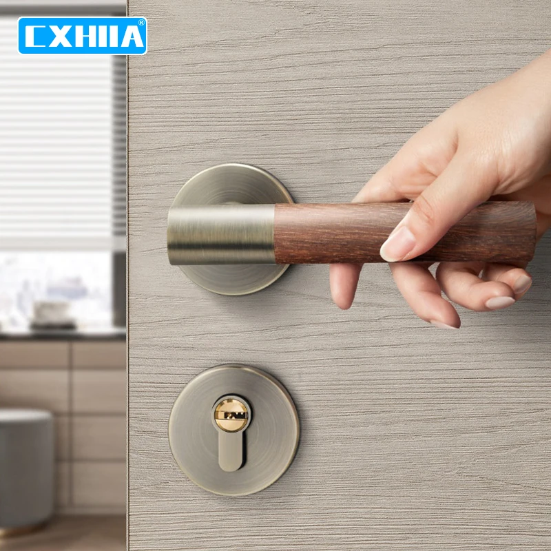 CXHIIA interior porta de madeira silenciosa fechadura da porta conjunto cxhiia-interior-porta-de-madeira-silenciosa-fechadura-da-porta-conjunto