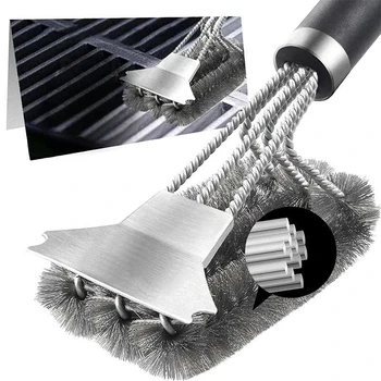 18" Stainless Steel Grill Brush 1