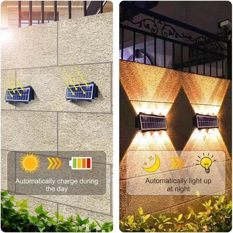 Waterproof Outdoor LED Solar Wall Lights