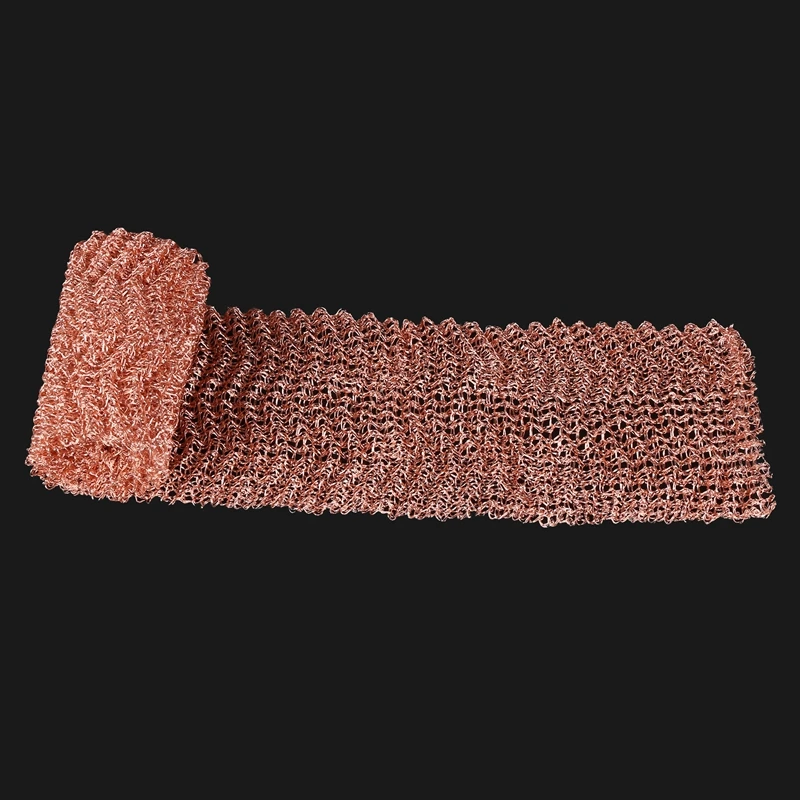 A01F-Beer Brewing 4 Wires Pure Copper Mesh Woven Filters Sanitary Food Grade For Distillation Moonshine Home Brew Beer 1.5M