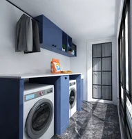 ตู้อ่างล้างจานห้องซักรีดสีขาวสีฟ้าแบบกําหนดเอง 5