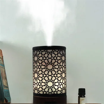 홈 에센스 가습기, 초음파 아로마 테라피 에센셜 오일 디퓨저, 7 가지 색상, LED 야간 조명, 가정용 공기 청정기