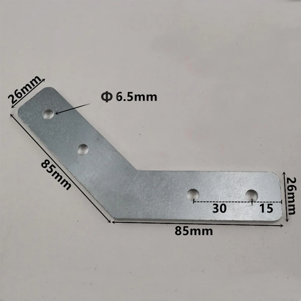 45 Degree Aluminum Profile Surface Reinforcement Board 135 Degree Plate Corner Connector for 3030 / 4040 Profile