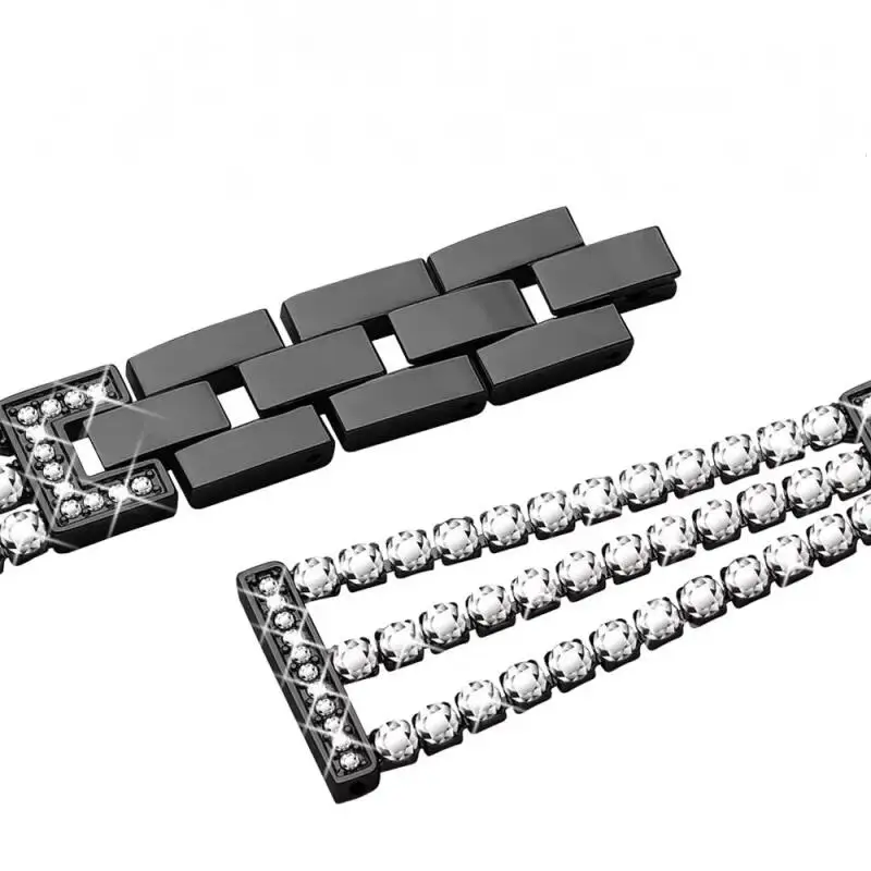 Diamond Shiny Design Metal Bracelet Watchband Accessories