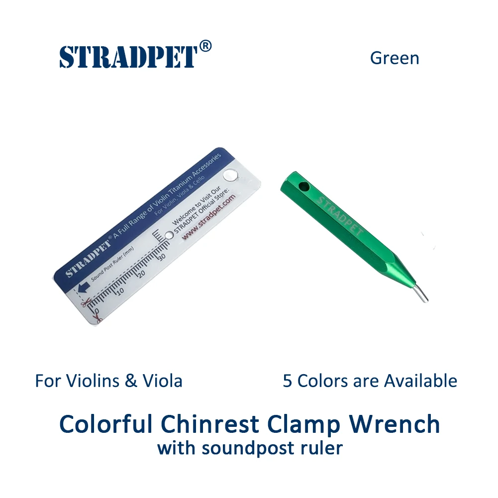 STRADPET Colorful Key to Chinrest Screw Colorful Chinrest Clamp Wrench Violin Viola