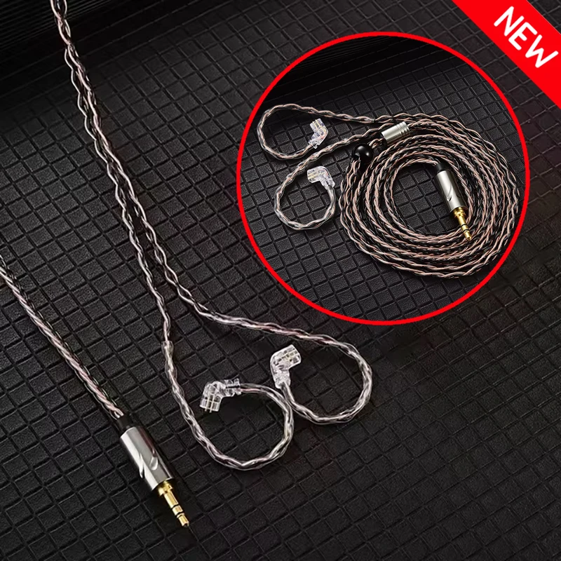 Premium Wired Earphone Cable with 3.5mm Jack and QDC 0.75mm Connector